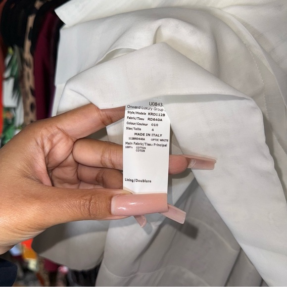 Michael Kors Collection Resort 2014 Optic White Pleated Tiered Mini Skirt - Picture 10 of 11